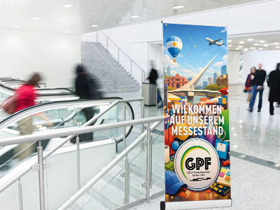 Schnell präsent auf Messen 