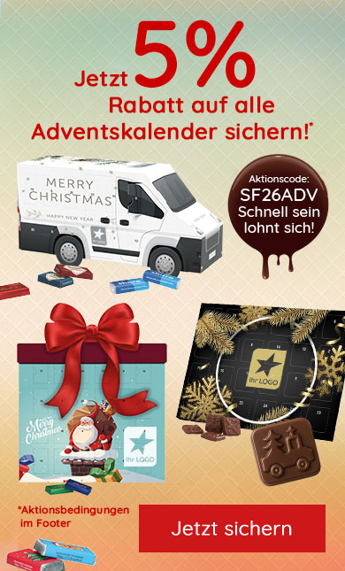 Jetzt 5% Rabatt auf alle Adventskalender sichern!