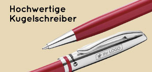Hochwertige Kugelschreiber als Werbeartikel bedrucken von Saalfrank 