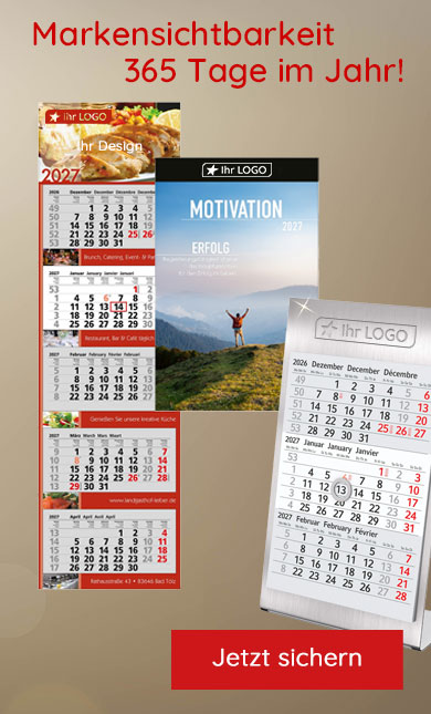 Kalender mit Logo bedrucken