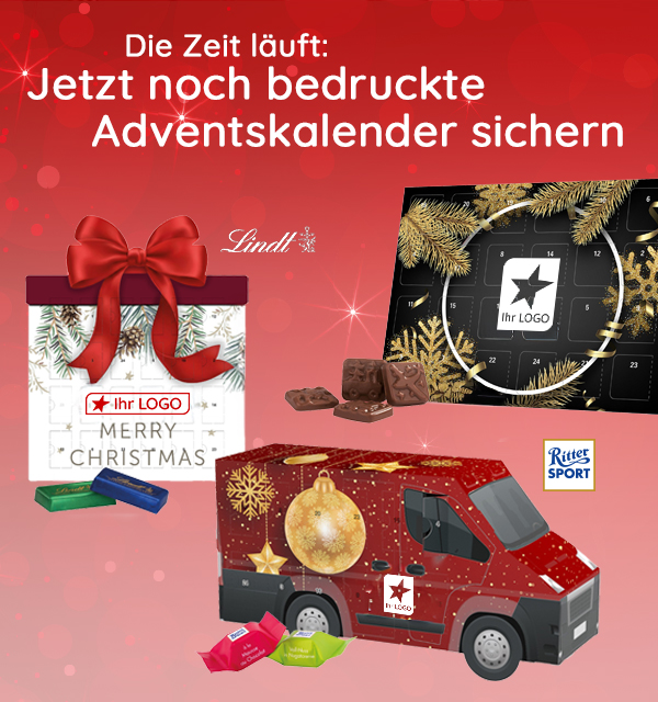  Jetzt noch bedruckte Adventskalender sichern! 