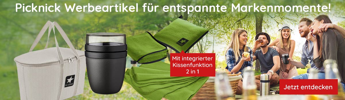  Picknick-Werbeartikel mit Logo bei Saalfrank - Qualitäts-Werbeartikel 