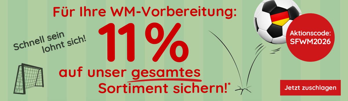  11 % Rabatt auf das gesamte Sortiment bei Saalfrank - Qualitäts-Werbeartikel