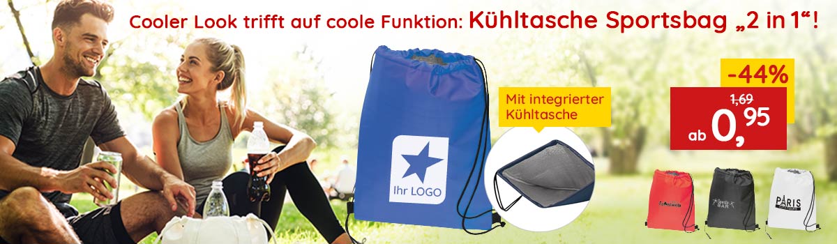 Cool bleiben mit dem Sportsbag "2 in1"!