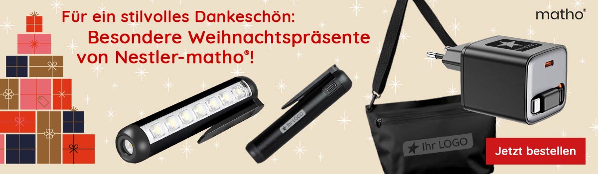  Besondere Weihnachtspräsente von Nestler-matho®!