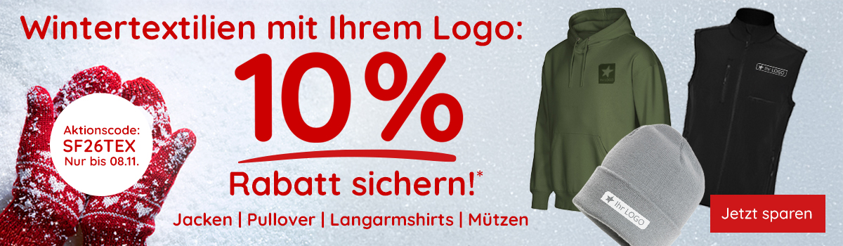  10% Rabatt auf WIntertextilien!