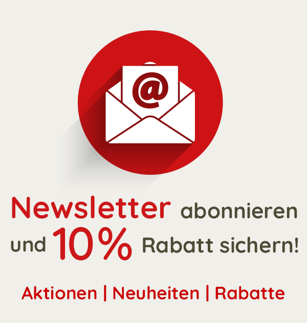  Newsletter abonnieren & 10% Rabatt sichern!
