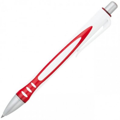 LANCE Druckkugelschreiber Alpine, Weiß/Rot LANCE Druckkugelschreiber Alpine, Weiß/Rot