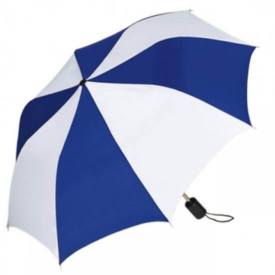 Taschenschirm, Blau/Weiß Taschenschirm, Blau/Weiß