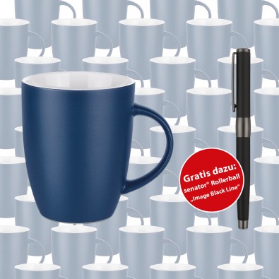 Werbeset SENATOR Tasse Elite, 108-teilig, blau/weiß Werbeset SENATOR Tasse Elite, 108-teilig, blau/weiß