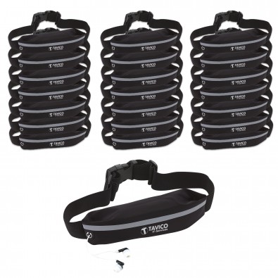Werbe-Sparset Sport-Hüfttasche "See Me", 60-tlg., Schwarz Werbe-Sparset Sport-Hüfttasche "See Me", 60-tlg., Schwarz