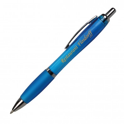 Kugelschreiber Rio, Blau/Transparent Kugelschreiber Rio, Blau/Transparent