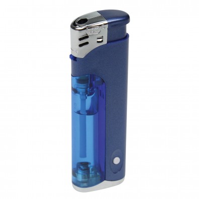 Piezo-LED-Feuerzeug Light Fire, Blau/Matt Piezo-LED-Feuerzeug Light Fire, Blau/Matt