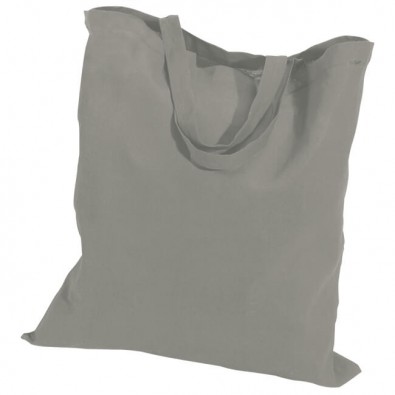 Baumwolltasche, kurze Henkel, Hellgrau, 4-farbig bedruckbar Baumwolltasche, kurze Henkel, Hellgrau, 4-farbig bedruckbar