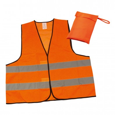 Warnweste im Etui Orange