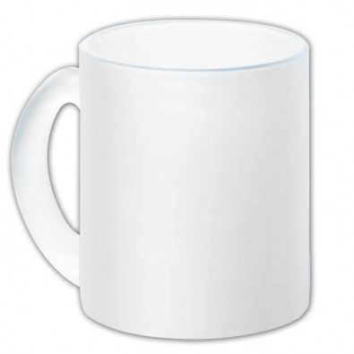 Glas-Kaffeetasse, Weiß Glas-Kaffeetasse, Weiß