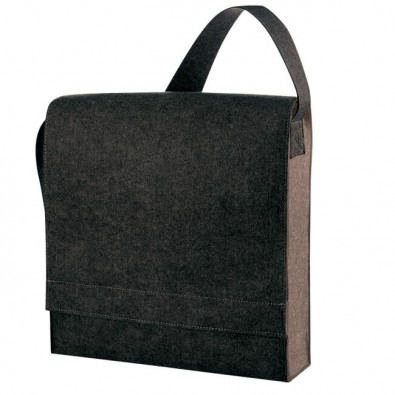 Filz-Businesstasche Schwarz/Meliert Filz-Businesstasche Schwarz/Meliert