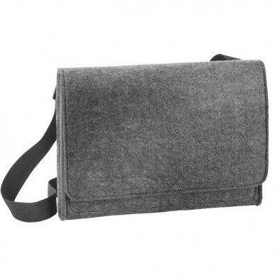 Filz-Shoulderbag, Dunkelgrau Filz-Shoulderbag, Dunkelgrau