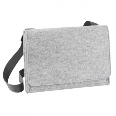 Filz-Shoulderbag, Hellgrau Filz-Shoulderbag, Hellgrau