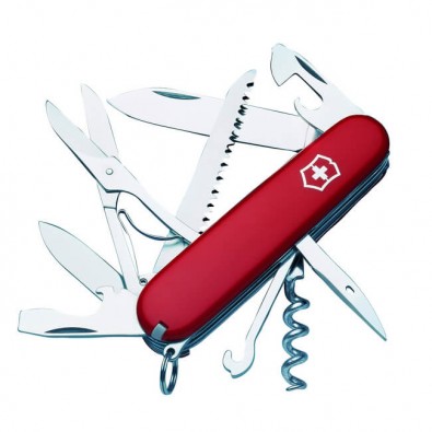 Original Victorinox Taschenmesser, Huntsman 15 Funktionen Rot