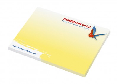 Haftnotizblock Basic Quality Bestseller, inkl.Digitaldruck Haftnotizblock Basic Quality Bestseller, inkl.Digitaldruck