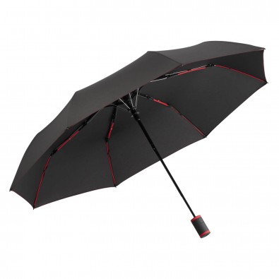 Fare® Automatik-Taschenschirm Stylo, Schwarz/Rot Fare® Automatik-Taschenschirm Stylo, Schwarz/Rot