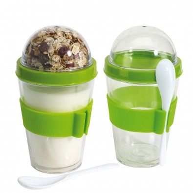 Müsli Joghurt Becher, Grün Müsli Joghurt Becher, Grün