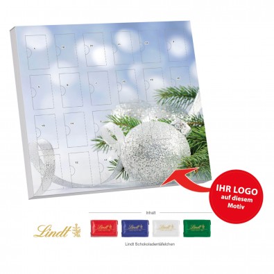 Lindt Täfelchen Adventskalender Glitzerkugeln Lindt Täfelchen Adventskalender Glitzerkugeln