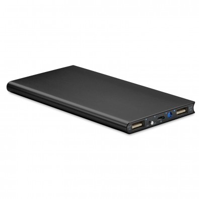 Powerbank Powerflat 8.000 mAh, Schwarz Powerbank Powerflat 8.000 mAh, Schwarz
