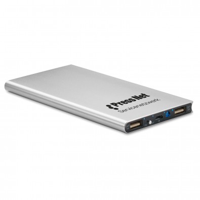 Powerbank Powerflat 8.000 mAh, Matt-Silber Powerbank Powerflat 8.000 mAh, Matt-Silber