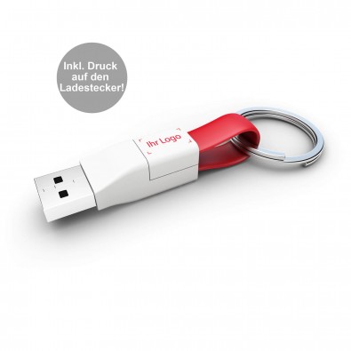 Ladekabel 2in1 ZWEINS® PLUS Weiß/Rot Ladekabel 2in1 ZWEINS® PLUS Weiß/Rot
