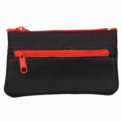 Leder-Schlüsselmäppchen Akzente, Rot Leder-Schlüsselmäppchen Akzente, Rot