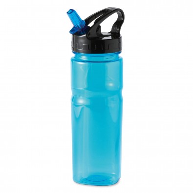 Trinkflasche mit Trinkhalm Colour, Blau Trinkflasche mit Trinkhalm Colour, Blau
