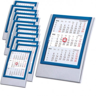 Werbe-Set 2-Jahres-Kalender Small, 50 tlg. Silber/Blau Werbe-Set 2-Jahres-Kalender Small, 50 tlg. Silber/Blau