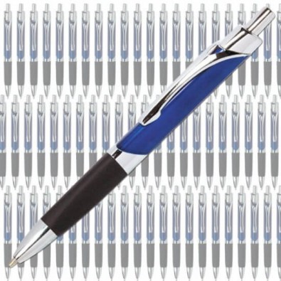 Werbe-Set: 300 Kugelschreiber Bregenz Blau/Metallic