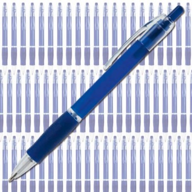 Werbe-Set: 400 Kugelschreiber Atlantis Streuartikel, Blau/Frosted Werbe-Set: 400 Kugelschreiber Atlantis Streuartikel, Blau/Frosted