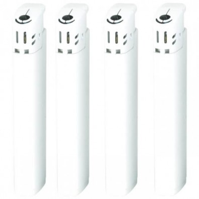 Werbe-Set: 500 Piezo-Feuerzeuge mit Bedruckung, Weiß Werbe-Set: 500 Piezo-Feuerzeuge mit Bedruckung, Weiß