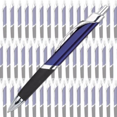 Werbe-Set:100 Metall-Kugelschreiber Triangle Blau