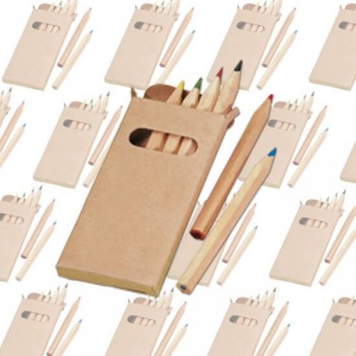 Werbe-Set: 300 Sets Buntstifte 6-teilig Werbe-Set: 300 Sets Buntstifte 6-teilig