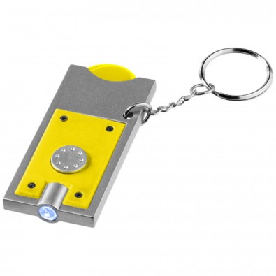 Allegro Schlüssellicht mit Münzhalter, gelb Allegro Schlüssellicht mit Münzhalter, gelb