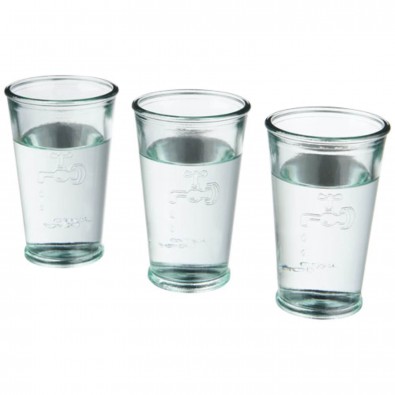 Ford 3 teiliges Recyclingglas Set, transparent klar Ford 3 teiliges Recyclingglas Set, transparent klar