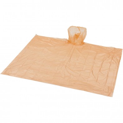 Huko Regenponcho mit Hülle, transparent orange Huko Regenponcho mit Hülle, transparent orange