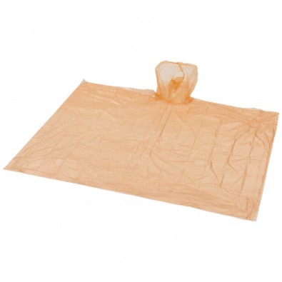 Huko Regenponcho mit Hülle, transparent orange Huko Regenponcho mit Hülle, transparent orange