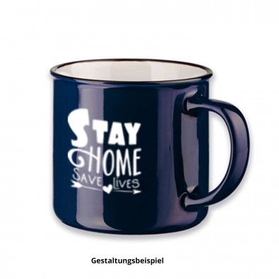 Keramiktasse Camper, Dunkelblau Keramiktasse Camper, Dunkelblau
