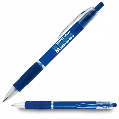 Kugelschreiber Atlantis, Blau/Frosted Kugelschreiber Atlantis, Blau/Frosted