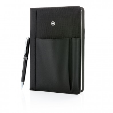 Swiss Peak Notizbuch und Stift, schwarz Swiss Peak Notizbuch und Stift, schwarz