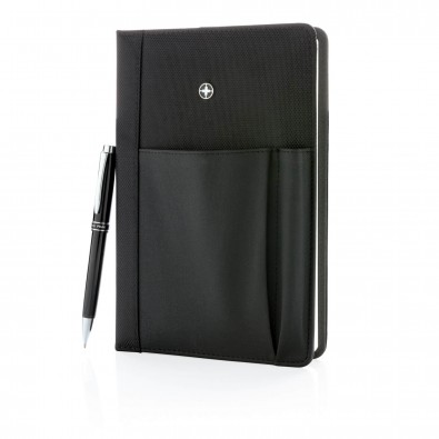 Swiss Peak Notizbuch und Stift, schwarz Swiss Peak Notizbuch und Stift, schwarz
