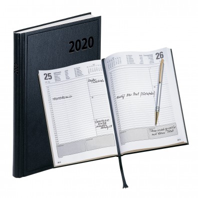 Terminax Buchkalender 2020, Schwarz Terminax Buchkalender 2020, Schwarz