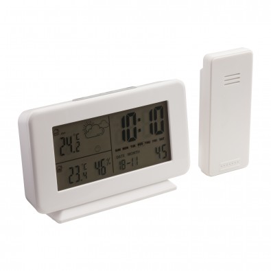 Wetterstation mit Außensensor YUCATAN, weiß Wetterstation mit Außensensor YUCATAN, weiß
