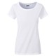 Original James Nicholson Damen Basic T-Shirt aus Bio-Baumwolle, White, XS Original James Nicholson Damen Basic T-Shirt aus Bio-Baumwolle, White, XS